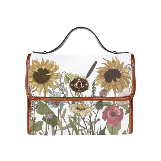 Retro Sunflower Satchel - The Rooted Fern