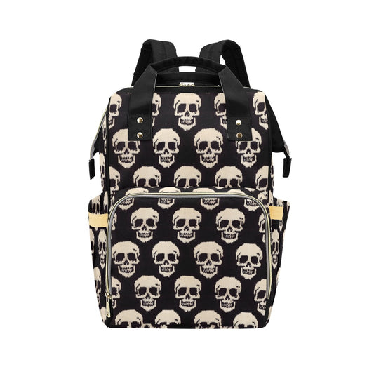 Knitted Skulls Diaper Backpack