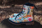 Ready To Ship- Bright Meadow Combat Boots- 6.5 Women's Available