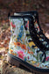 Ready To Ship- Bright Meadow Combat Boots- 6.5 Women's Available