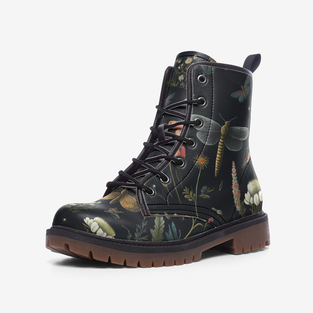 Dark Moth Combat Boots