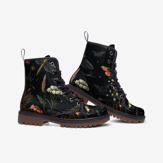 Dark Moth Combat Boots