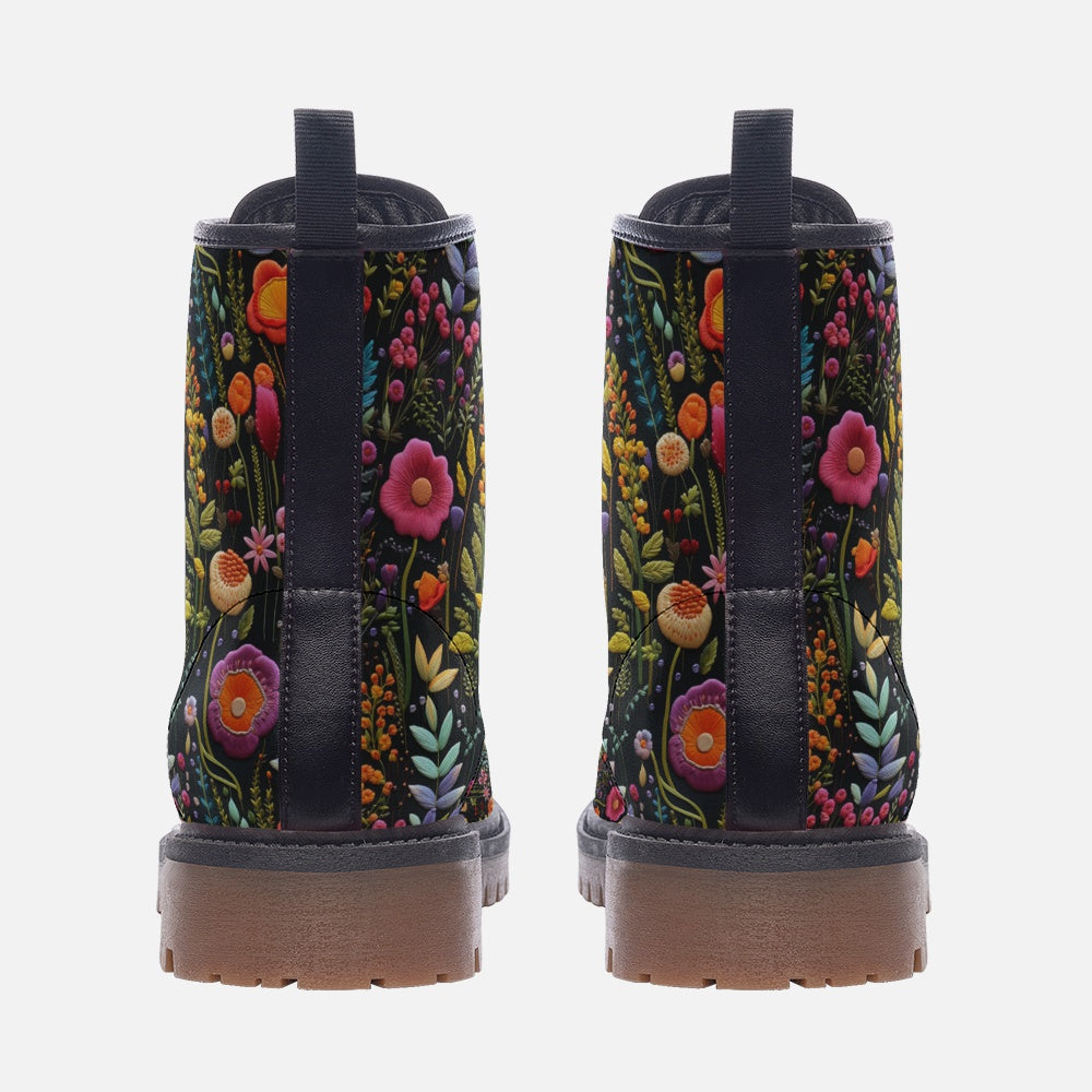 Wildflower Symphony Combat Boots