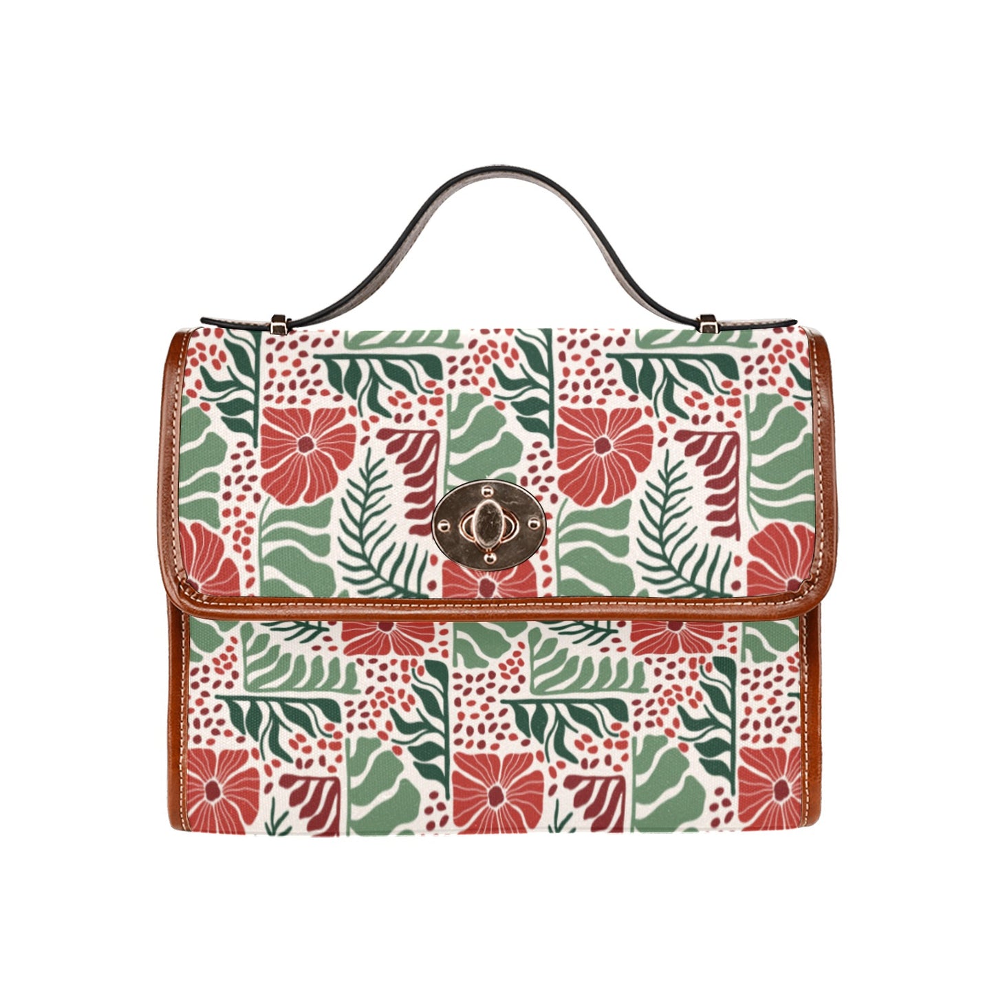 Nordic Pointsettia Satchel - The Rooted Fern