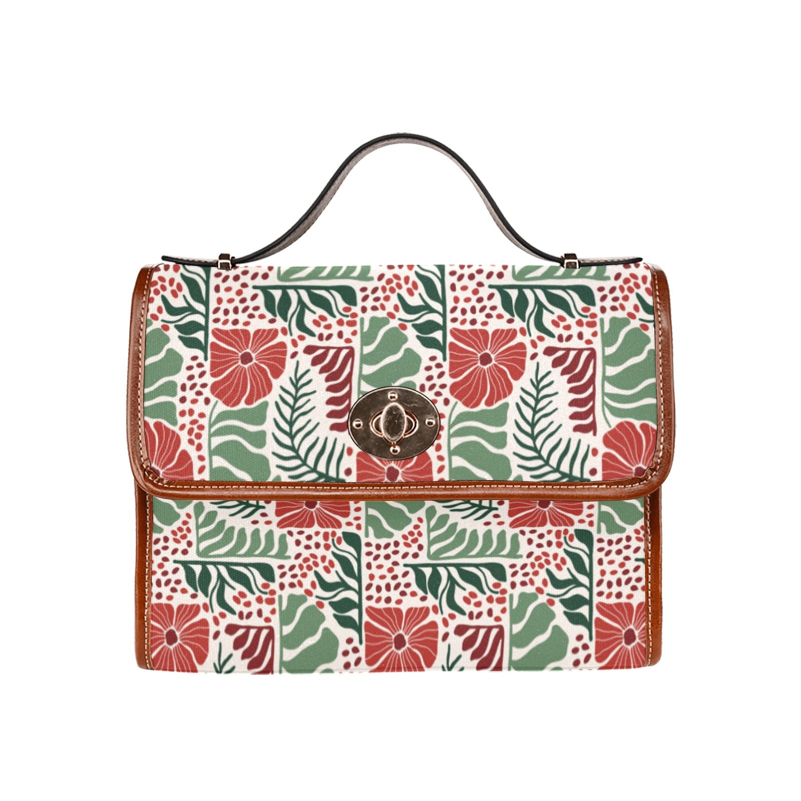Nordic Pointsettia Satchel - The Rooted Fern