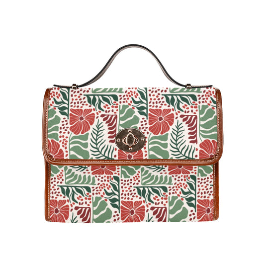 Nordic Pointsettia Satchel - The Rooted Fern