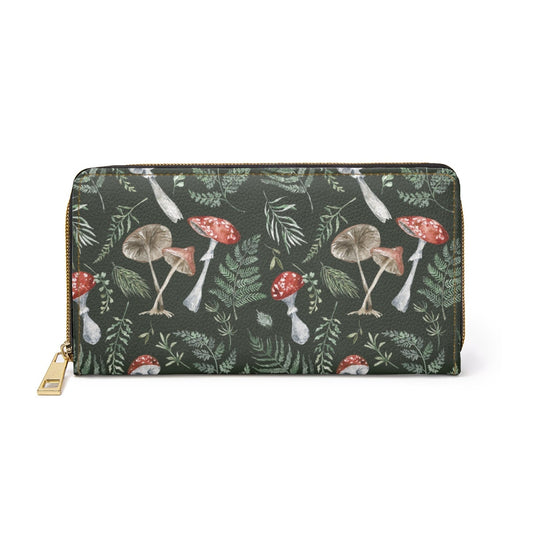 Cottagcore Mushroom Botanical Wallet