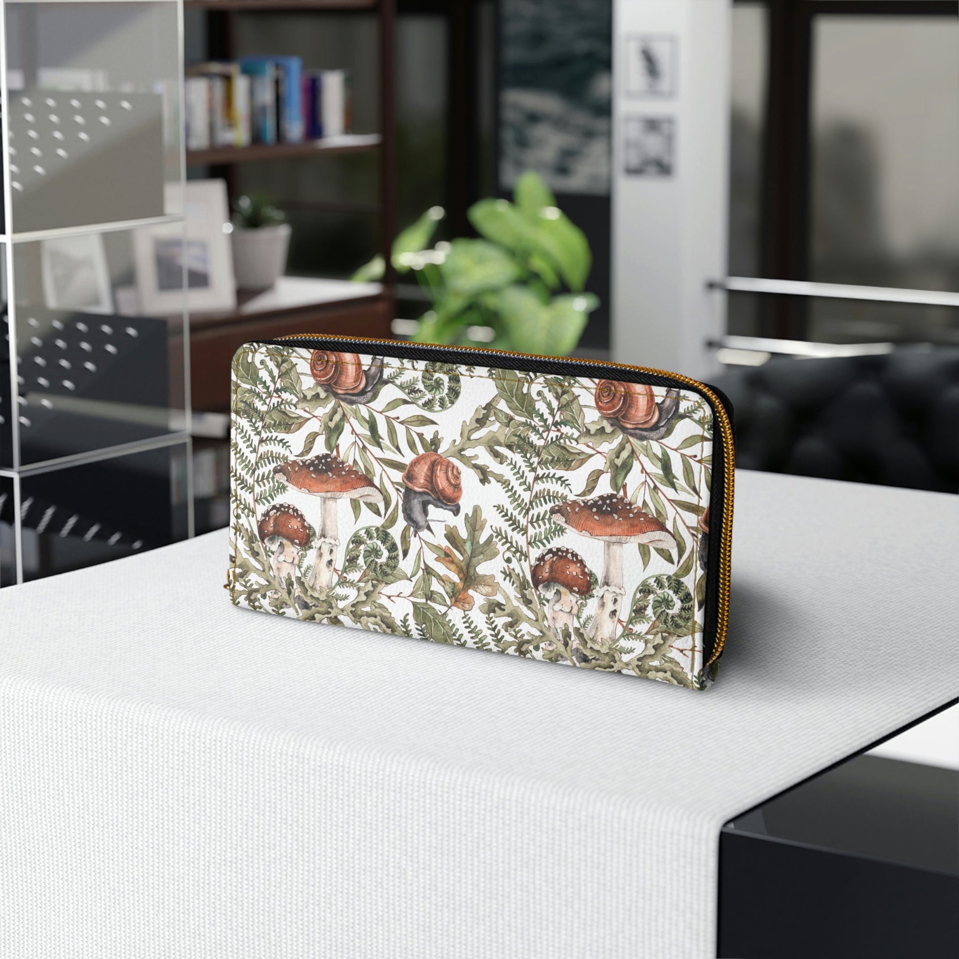 Fern Forest Mushroom Wallet