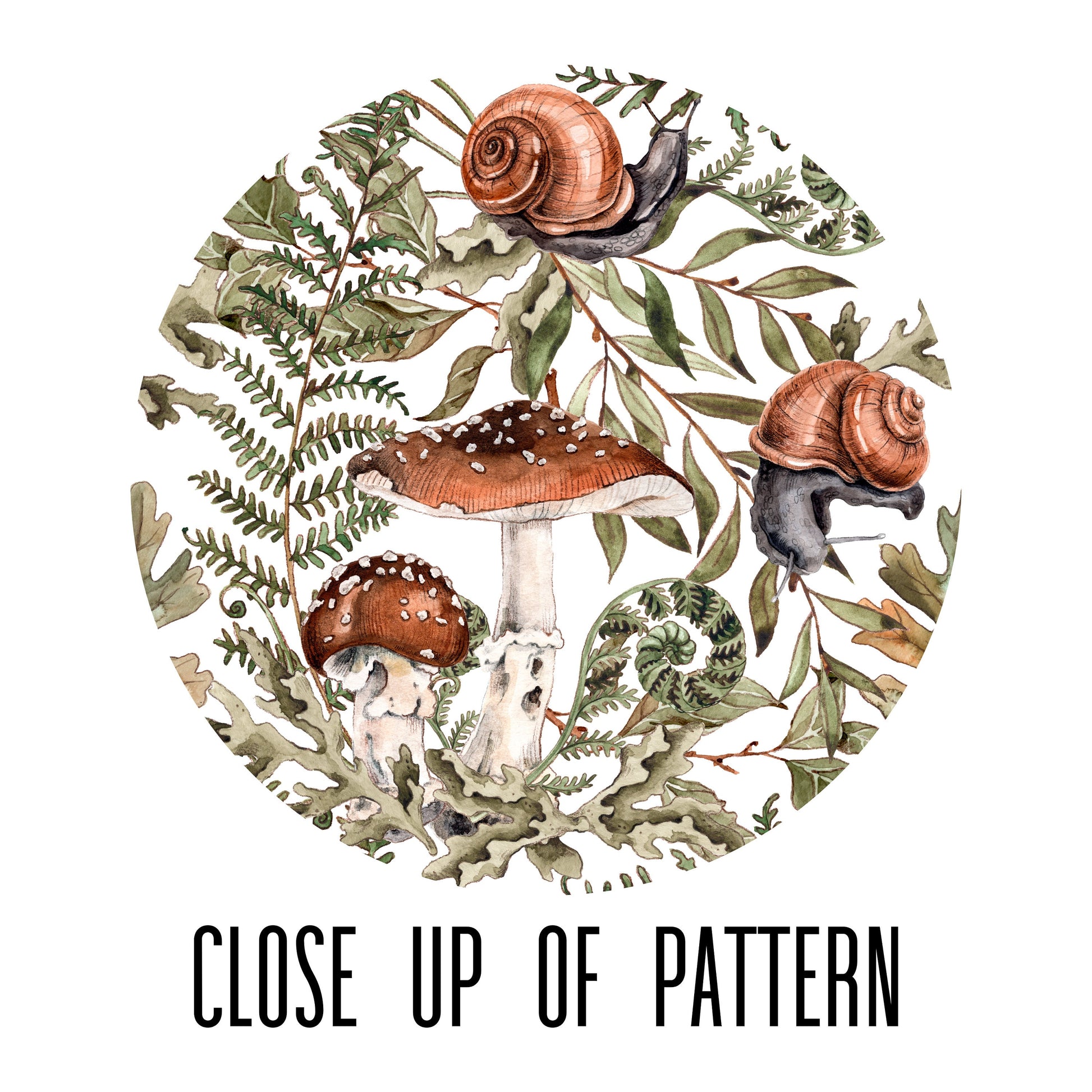 Fern Forest Mushroom Wallet