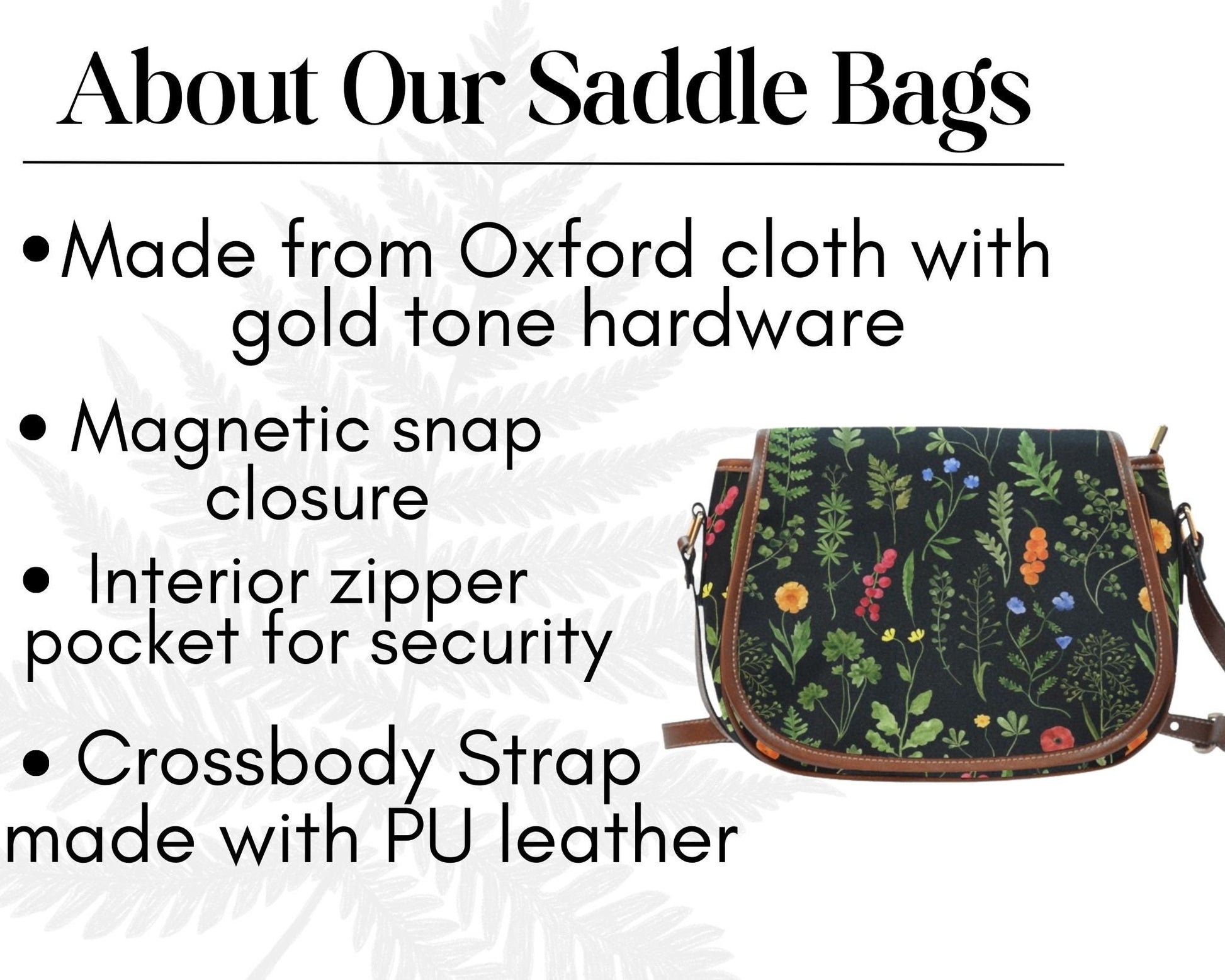 Halloween Purse Boho Bag Floral Ghosts Gift Cute Women Cross Body Purse Women Floral Makeup Bag Cottagecore Purse Wildflowers