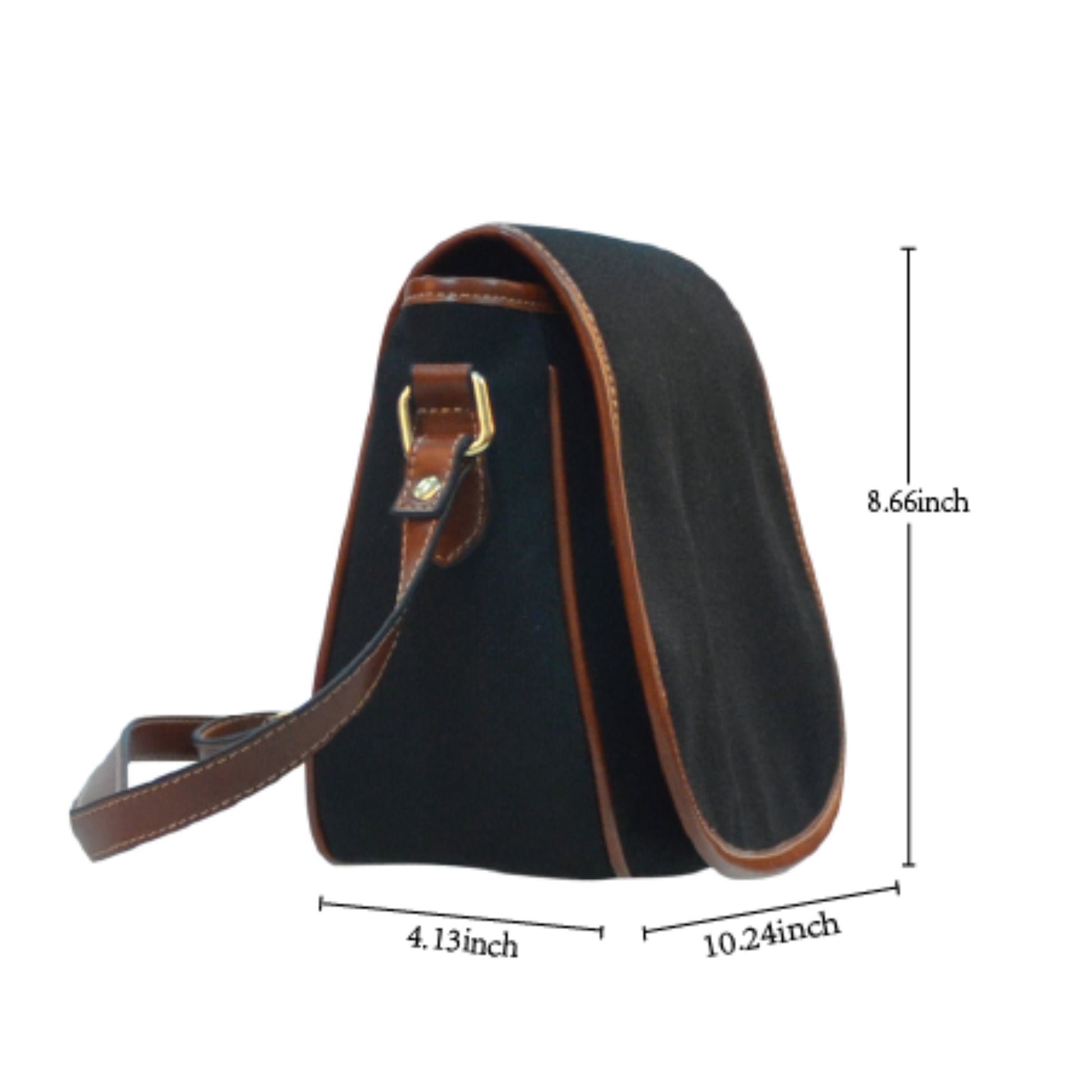 Boho Forest Vegan Leather Saddle Bag For Women mushroom Goth Bag Dark Cottagecore Purse Crossbody Bag Witch Saddle Bag