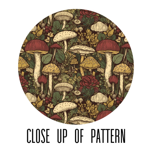 Mushroom Wallet Cottagecore Wallet Women Cute Boho Wallet Travel Wallet Vegan Leather Daisy Wallet Wildflower Gift for Flower Lover