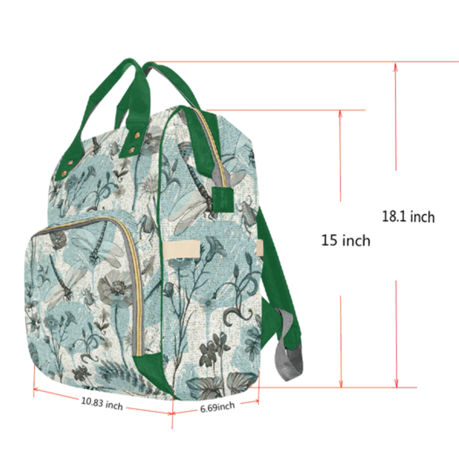 Mushrooms Canvas Backpack, Fairy Grunge, Baby Backpack, Gothic Diaper Bag, Baby Diaper Bag, Aesthetic Backpack, Laptop Backpack, Men's