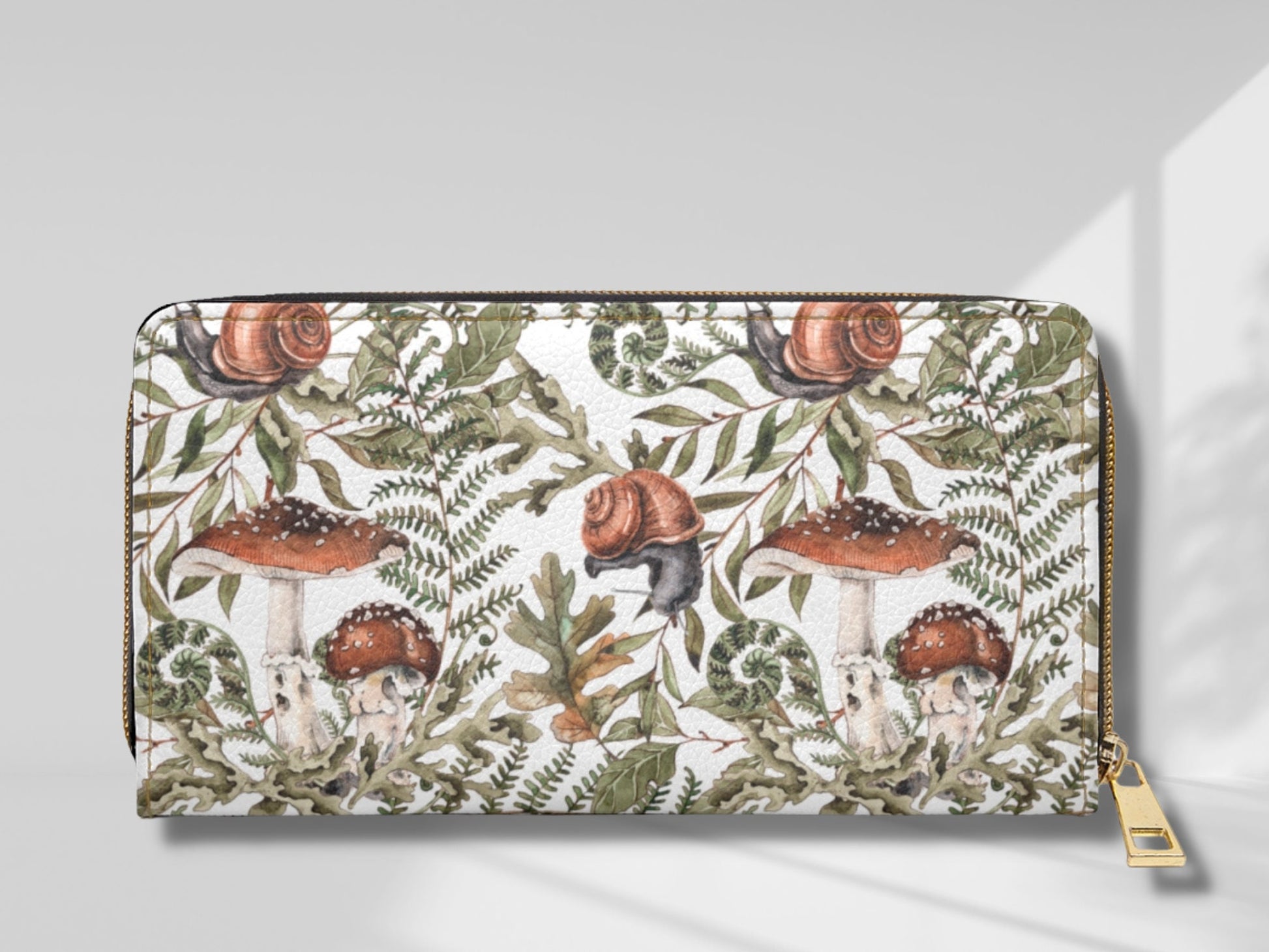 Fern Forest Mushroom Wallet