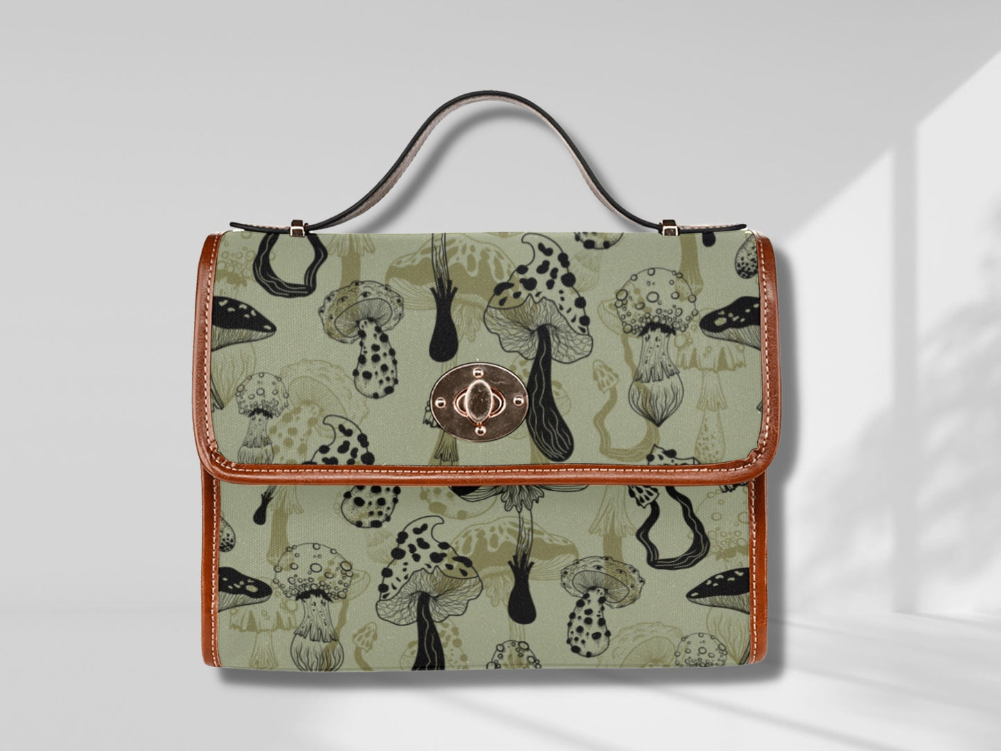 Mushroom Goblincore Bag Crossbody Bag Dark Cottagecore Purse Hand Bag Gift for Witchy Lovers Weekender Bag Women Weekend Bag Dark Academia