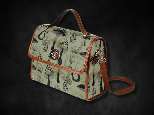 Mushroom Goblincore Bag Crossbody Bag Dark Cottagecore Purse Hand Bag Gift for Witchy Lovers Weekender Bag Women Weekend Bag Dark Academia