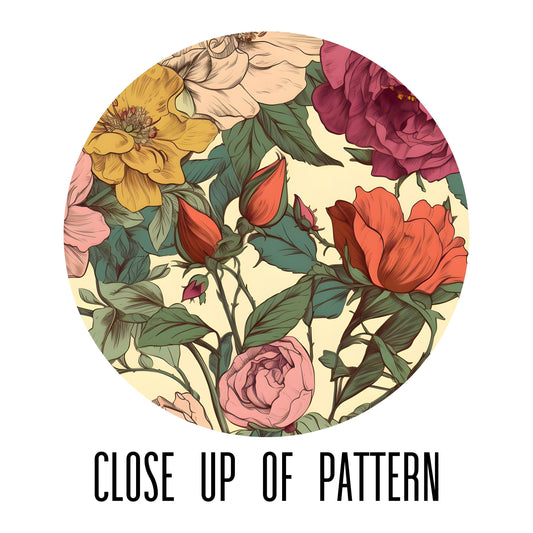 Combat Boots Retro Boho Floral Boots Dark Academia Shoes Mens Leather Boots Witch Shoes Gift for Flower Lover Women's Platform Cottagecore