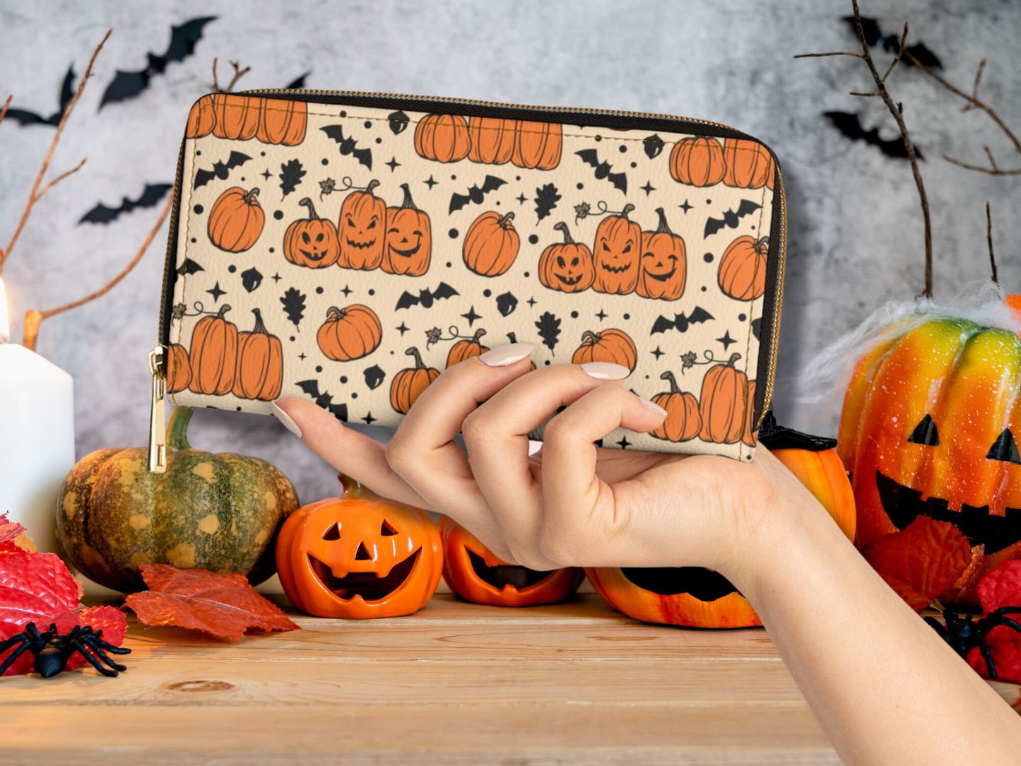 Halloween Pumpkins Wallet