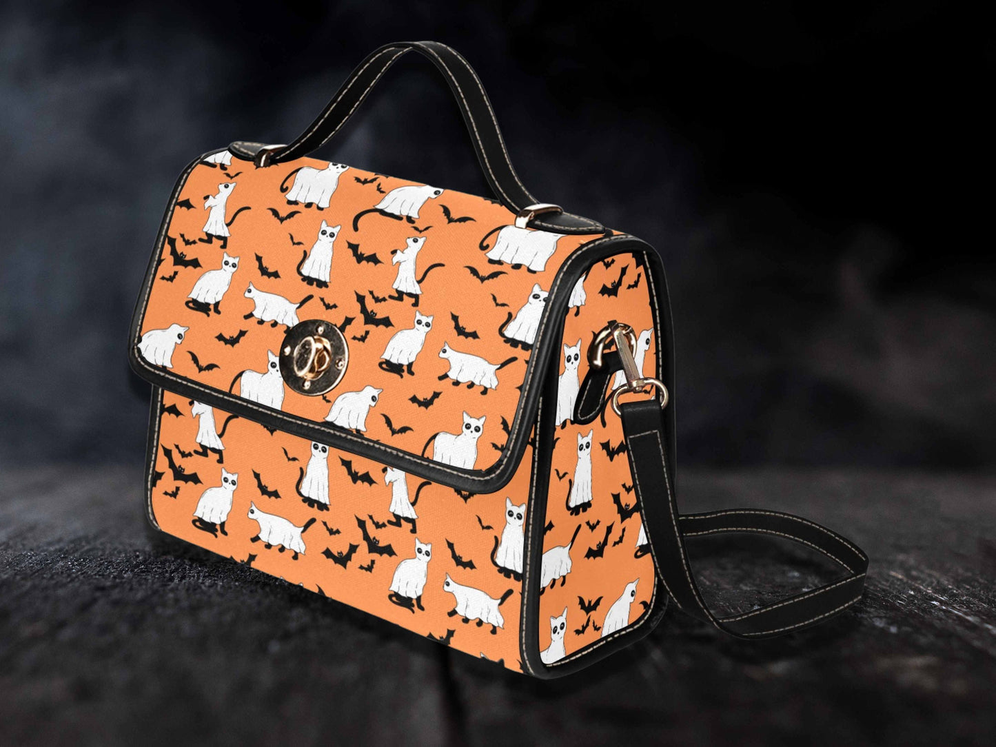 Black Cat Halloween Satchel