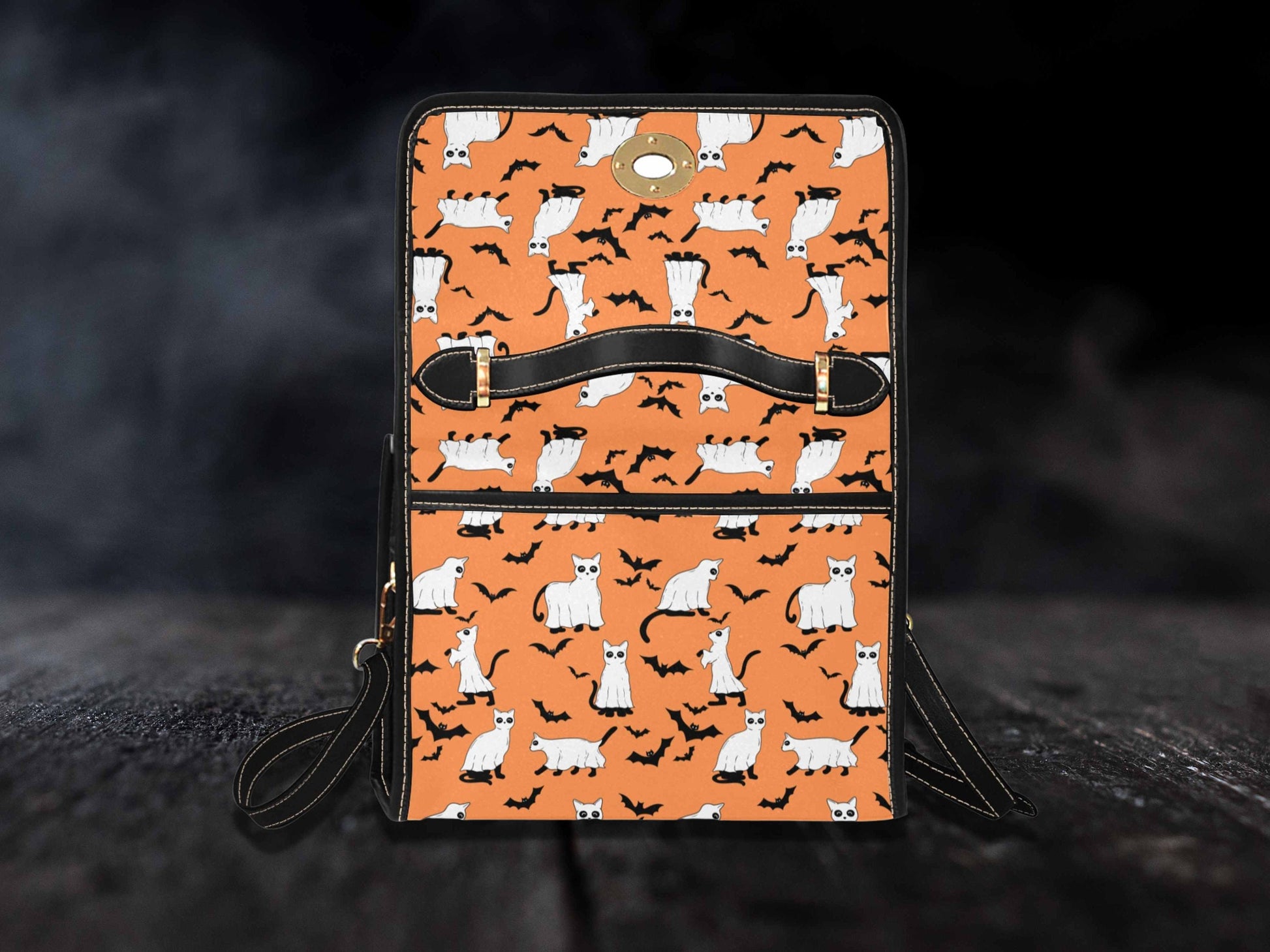 Black Cat Halloween Satchel