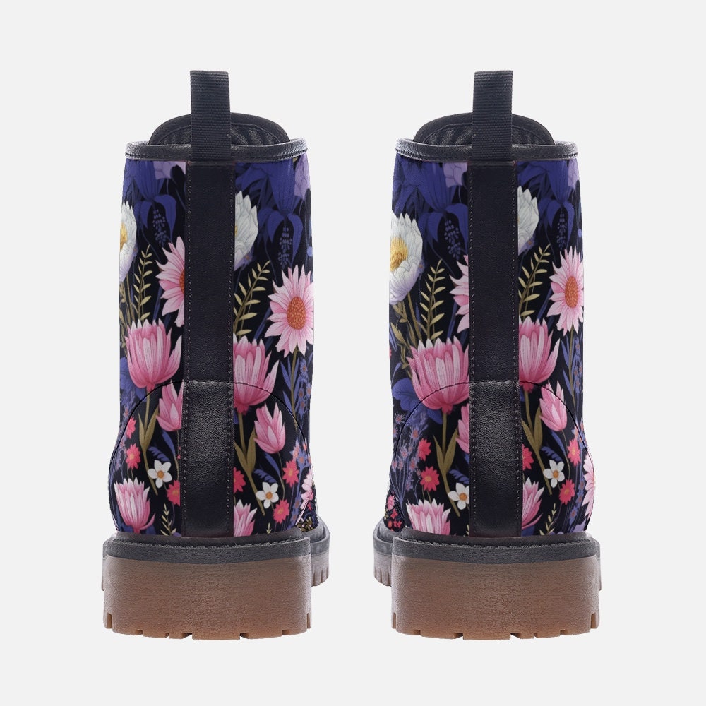Romantic Wildflowers Combat Boots