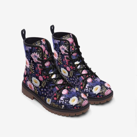 Romantic Wildflowers Combat Boots