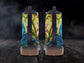 Peacock Feathers Combat Boots