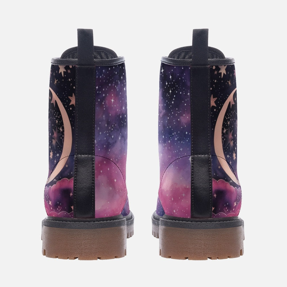 Purple Moon Combat Boots