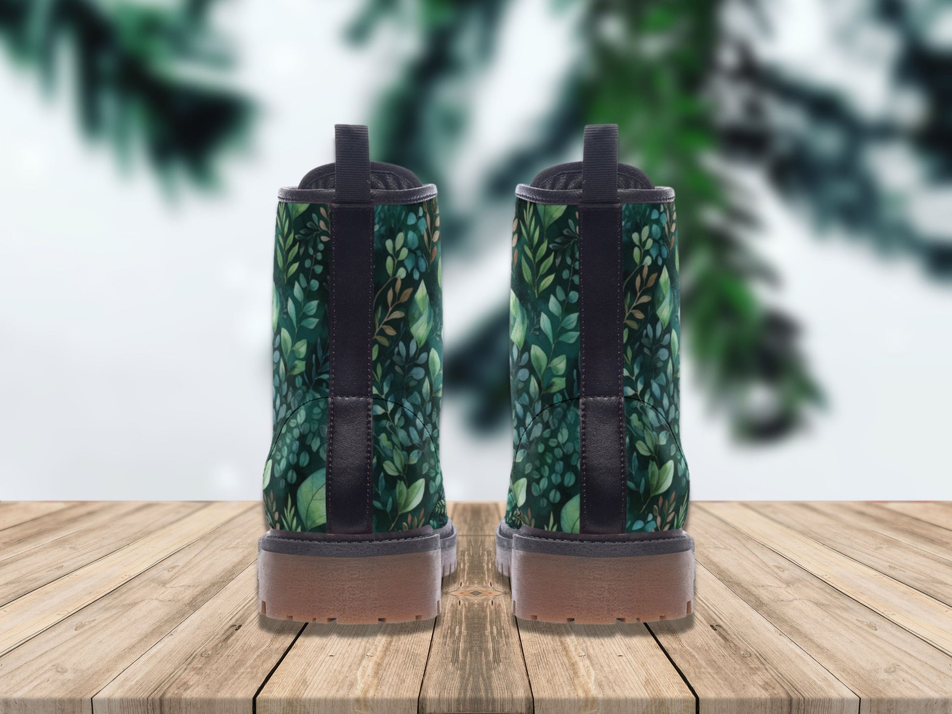 Greenery Combat Boots