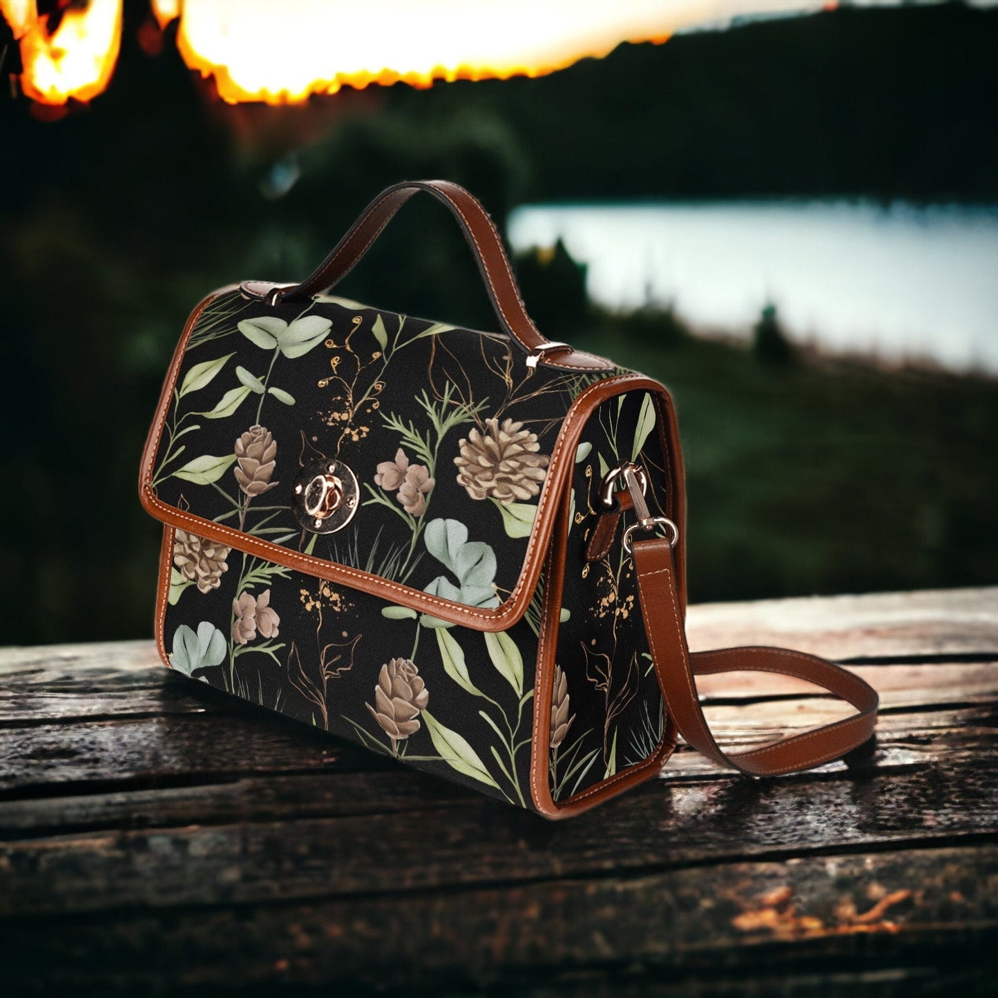 Winter Purse, Holiday Outfit Crossbody Cottagecore Hand Bag Gift for Christmas Wedding Purse Forestcore Accessory