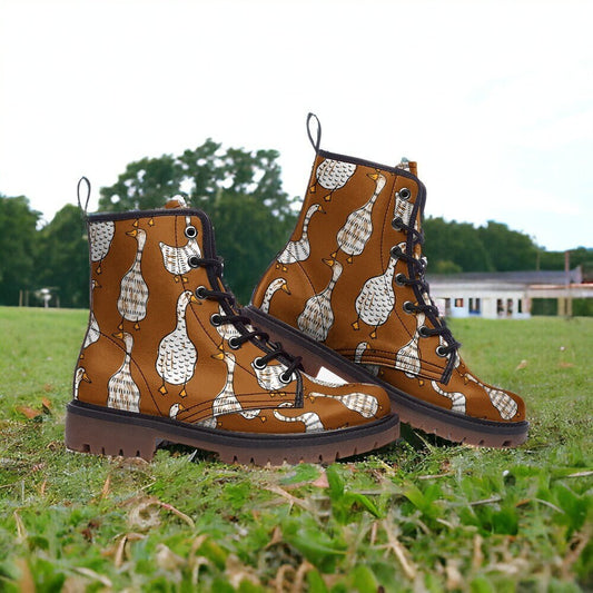 Silly Goose, Combat Boots, Cottagecore Boots, Combat Boots Womens, Unisex Boots, Mens Boots, Mens Leather Boots,