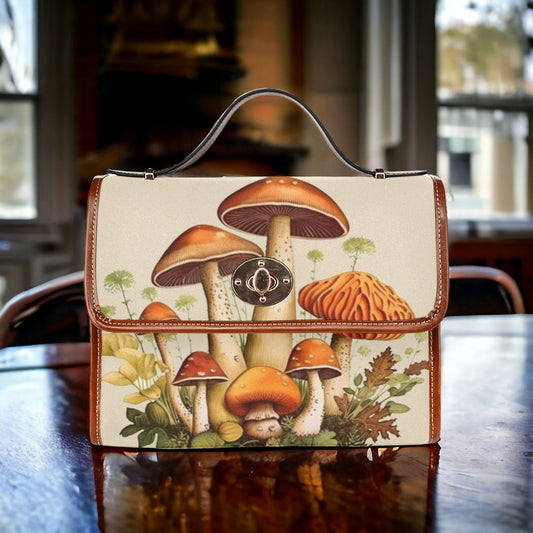 Canvas Crossbody Bag, Purse Goblincore, Crossbody Dark Cottagecor,e Hand Bag, Gift for Witchy Lovers, Mens Crossbody Bag, Enchanted Forest