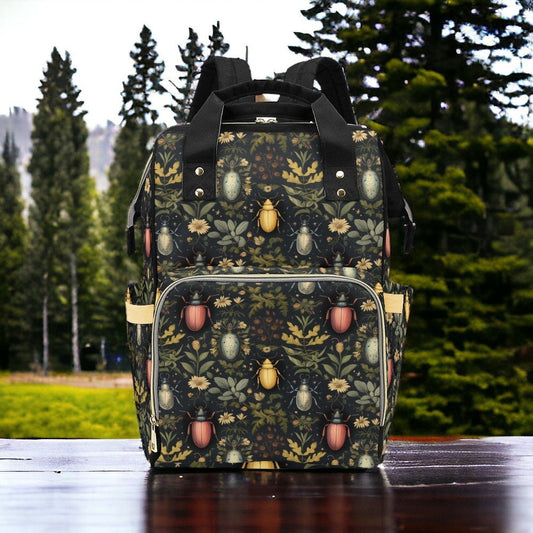 Bug Canvas Backpack, Fairy Grunge, Baby Backpack, Gothic Diaper Bag, Baby Diaper Bag, Aesthetic Backpack, Laptop Backpack, Men's Backpack