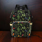 Botanical Canvas Backpack, Fairy Grunge, Baby Backpack, Gothic Diaper Bag, Baby Diaper Bag, Aesthetic Backpack, Laptop Backpack, Men's