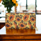 Sunflower Wallet, Slim Wallet, Fall Print Vegan Gifts For Her Vegan Leather Credit Card Wallet Slim Leather Wallet Women Gothic Wallet
