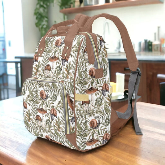 Mushroom Canvas Backpack, Fairy Grunge, Baby Backpack, Gothic Diaper Bag, Baby Diaper Bag, Aesthetic Backpack, Laptop Backpack, Men's