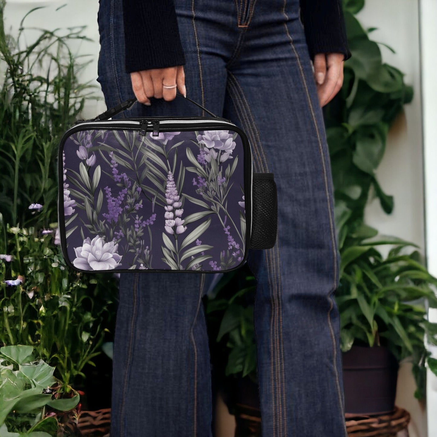 Lunch Bag For Women, Lunch Box Cute, Lunch Bag Insulated, Cute Cottagecore Bag, Goth Lunch Bag, Goblincore Lunch Bag, Dark Academia Bag