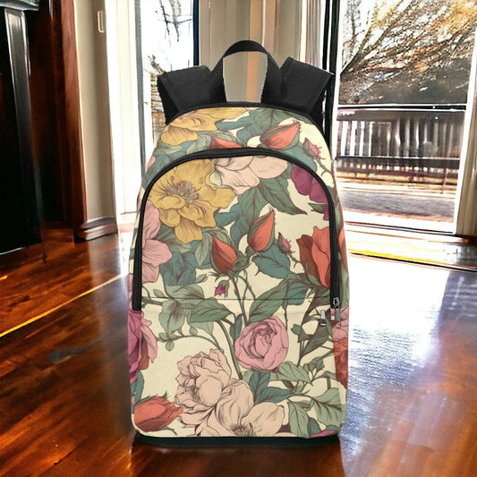 Canvas Backpack, Floral backpack, Laptop Backpack, Backpack Women, Travel Backpack, Cute Backpack, Dark Cottagecore, Backpacks For School