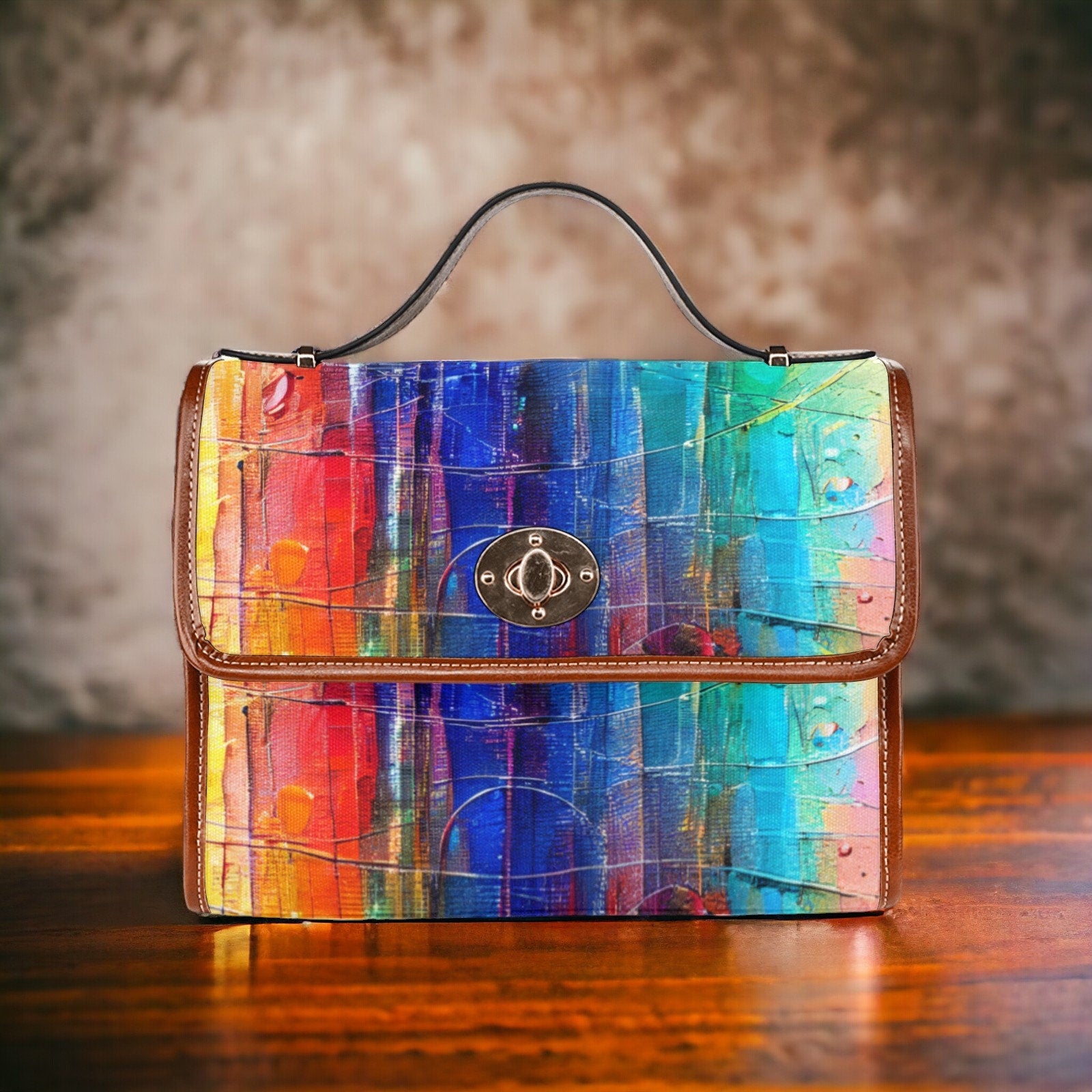Painted Rainbow Purse