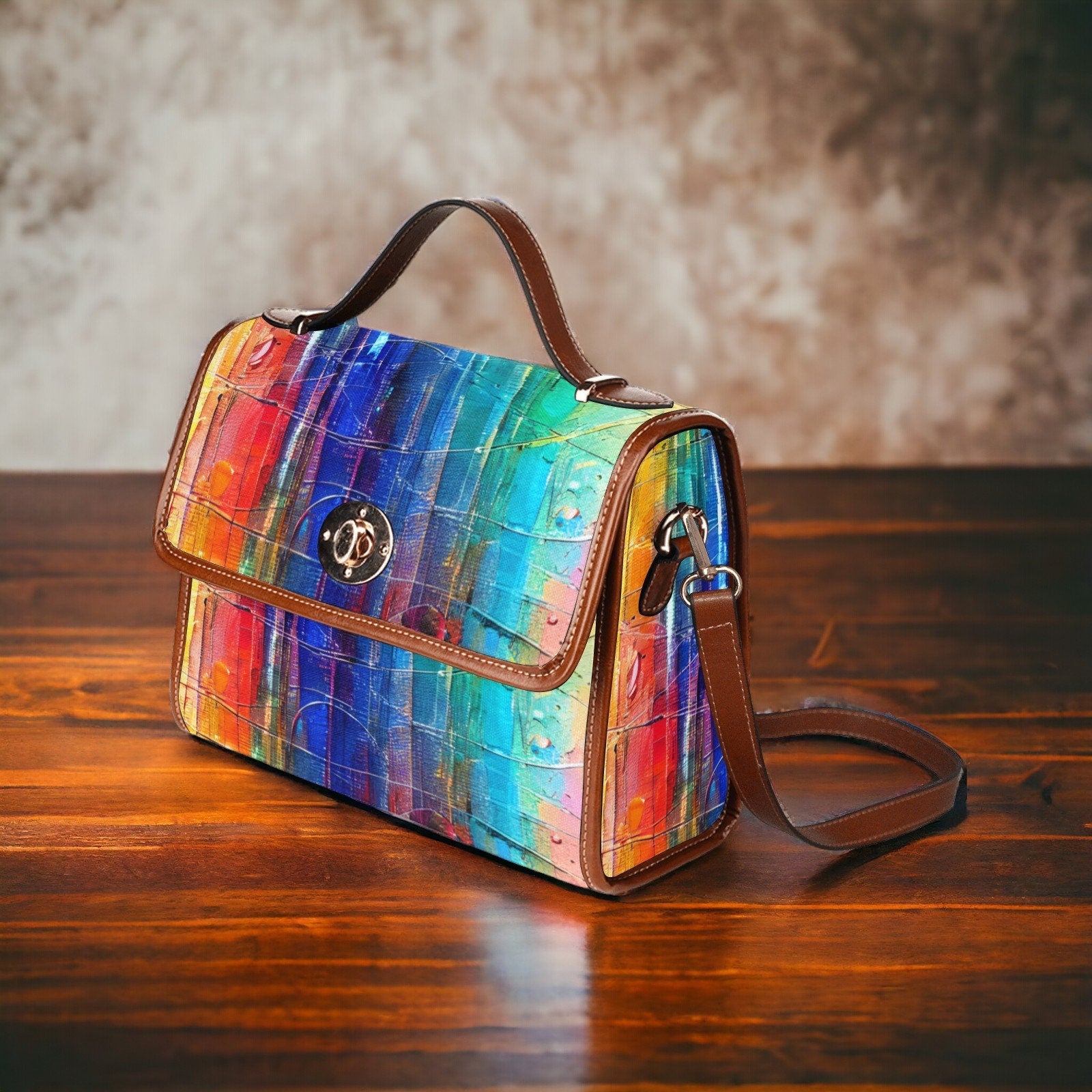 Painted Rainbow Purse
