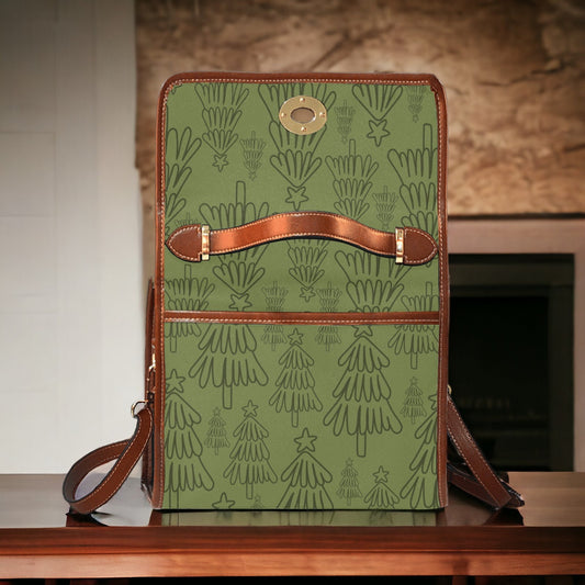 Vintage Christmas Trees Satchel