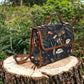 Moth Dark Floral Satchel