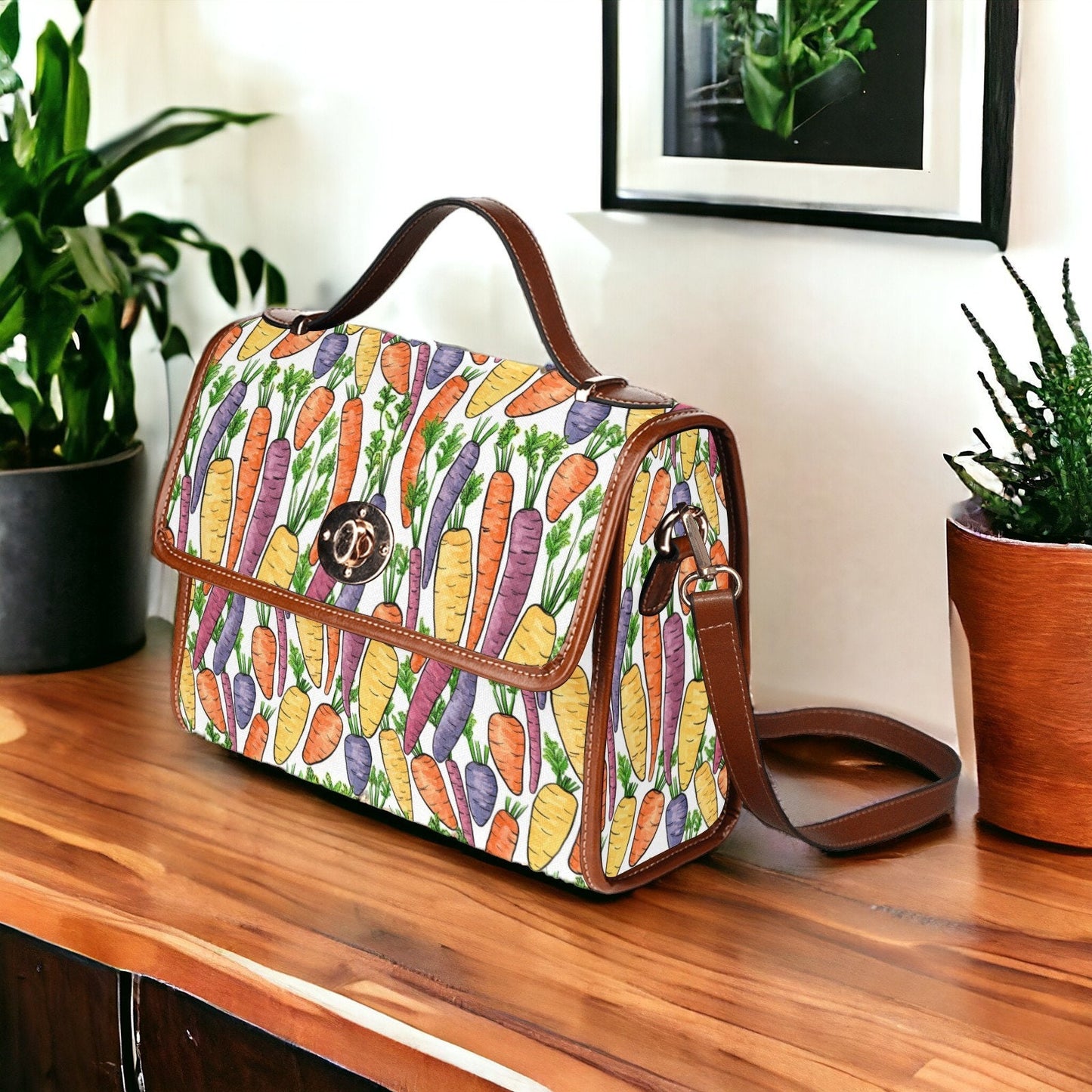 Canvas Crossbody Bag, Crossbody Purse, Small Crossbody Bag, Easter Purse, Women Cute Lunch Bag, Maximalist School Bag Shoulder, Unique Purse