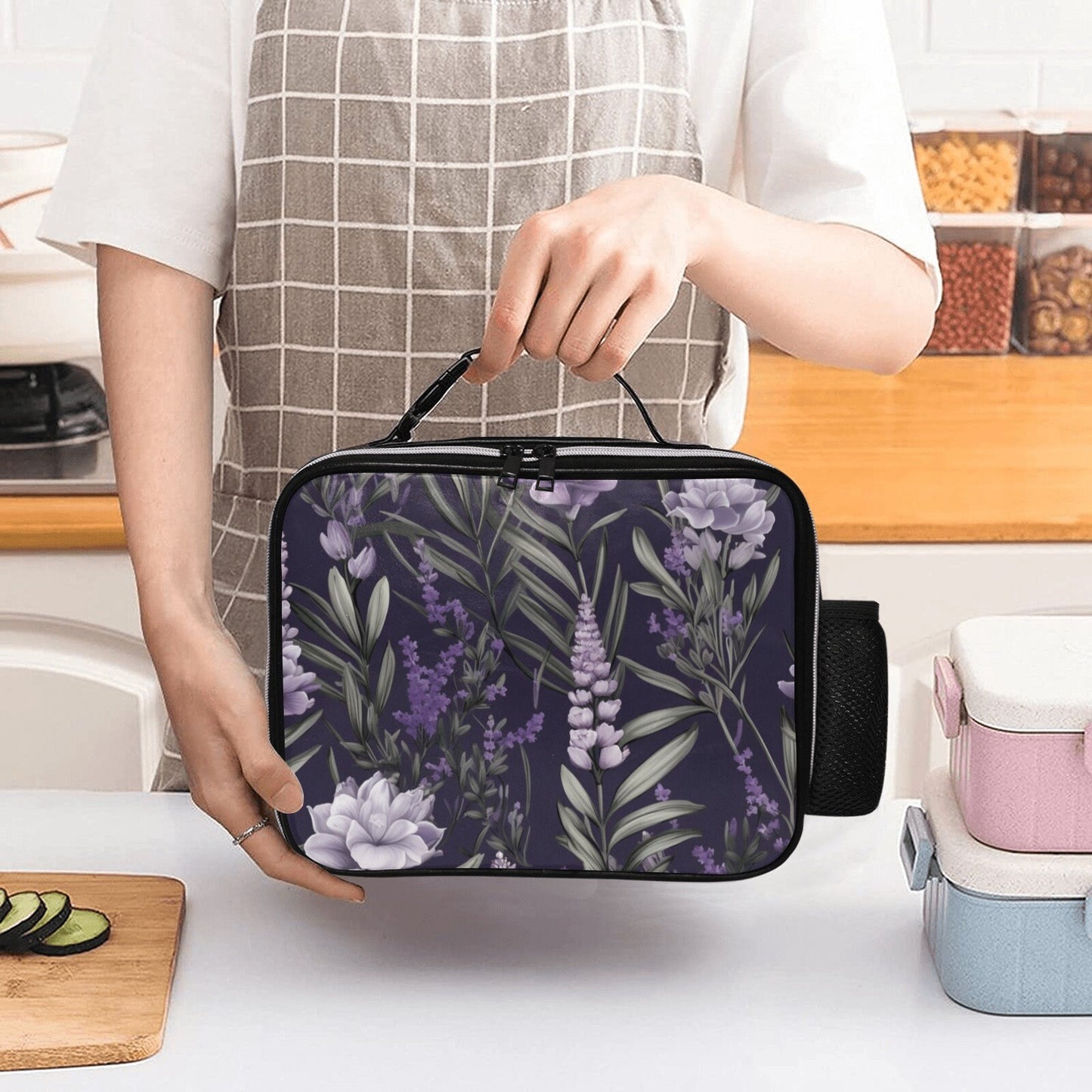 Lunch Bag For Women, Lunch Box Cute, Lunch Bag Insulated, Cute Cottagecore Bag, Goth Lunch Bag, Goblincore Lunch Bag, Dark Academia Bag