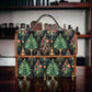 Canvas Crossbody Bag Mens Vintage Christmas Trees Purse Dark Academia Soft Leather Crossbody Bag Holiday Outfit Accessory