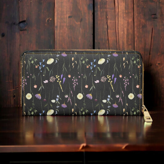 Purple Wildflower Wallet