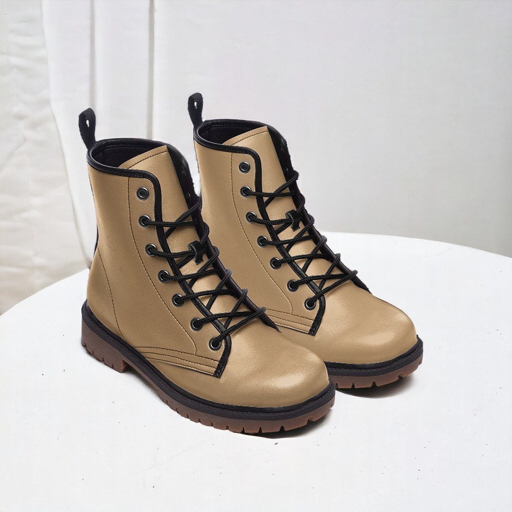 Combat Boots, Mens Leather Boots, Goblincore, Gift for Neutral Lover, Women's Platform, Cottagecore, Dark Academia, Renaissance Boots