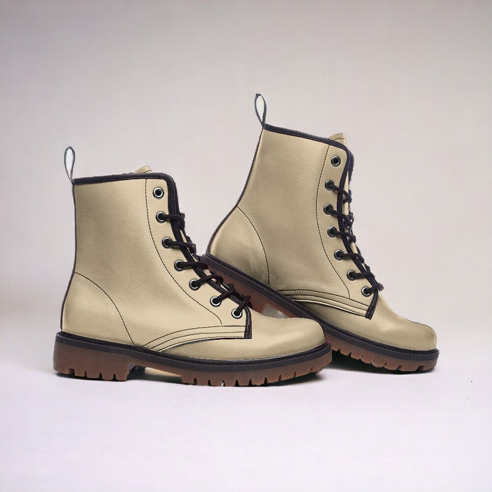 Combat Boots, Mens Leather Boots, Goblincore, Gift for Neutral Lover, Women's Platform, Cottagecore, Dark Academia, Renaissance Boots