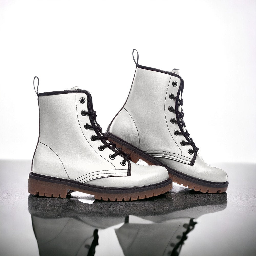 Combat Boots, Mens Leather Boots, Goblincore, Gift for Neutral Lover, Women's Platform, Cottagecore, Dark Academia, Renaissance Boots