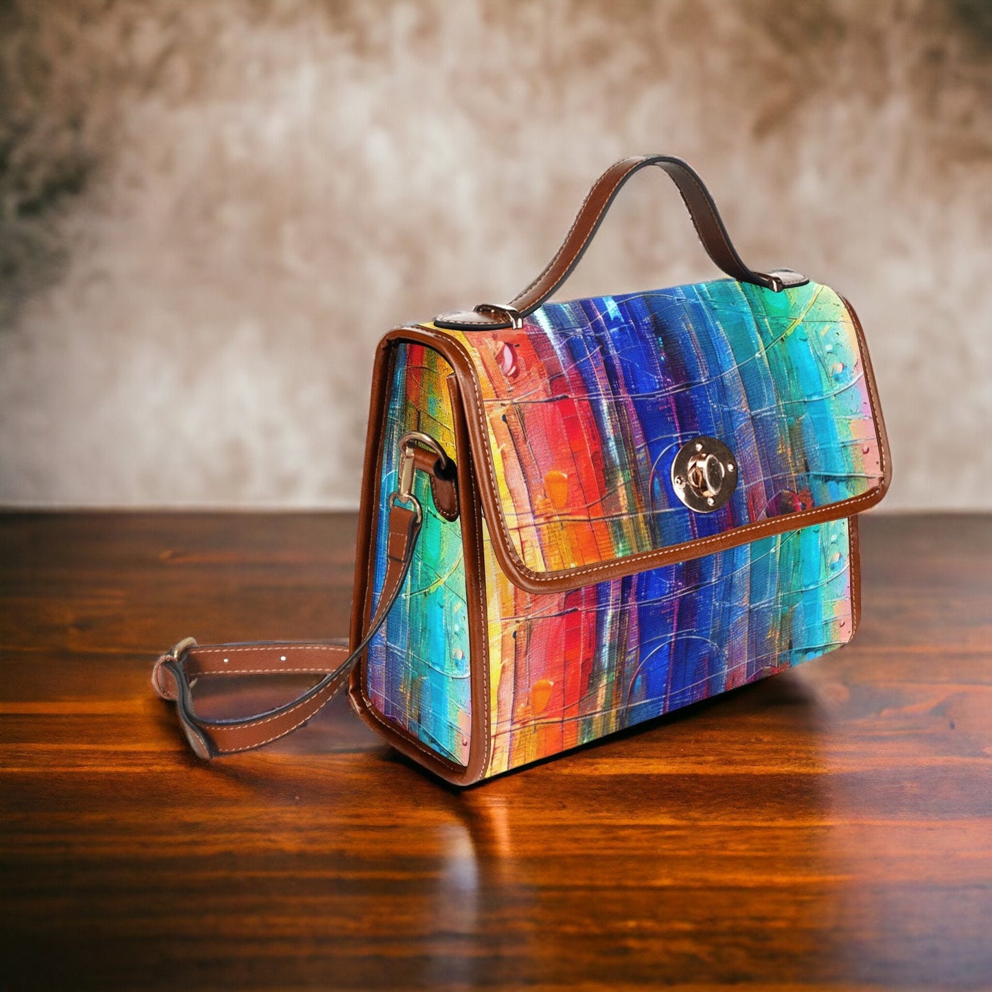 Painted Rainbow Purse